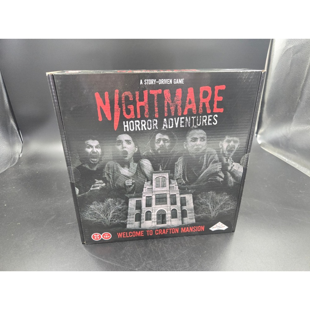 Nightmare Horror Adventures Welcome to Crafton Mansion Board Game IDG 3020